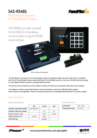Thumbnail of document Panelpilot panel instument s43 rs485 datasheet iss3 08 19 13575